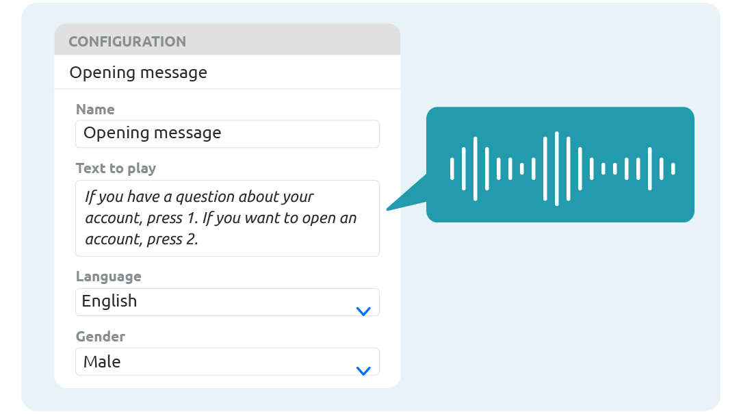 IVR Interactive Voice Response sms feature